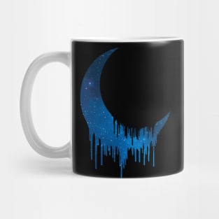 Galaxy moon dripping / melting (blue galaxy) - universe / cosmos / space - gift idea Mug